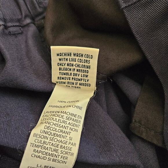L.L. Bean Women's Wrinkle-Free Bayside Pants Ultra High-Rise- Navy- sz 20P -NIP - Picture 8 of 9